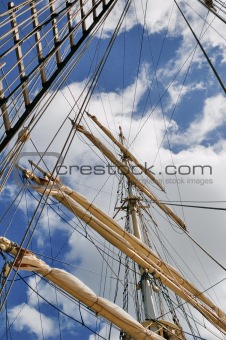 Mast of a sailing vessel