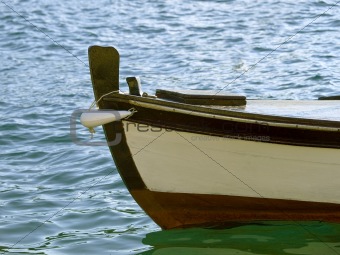 Old wooden boat detail