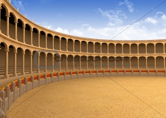 Ancient coliseum arena