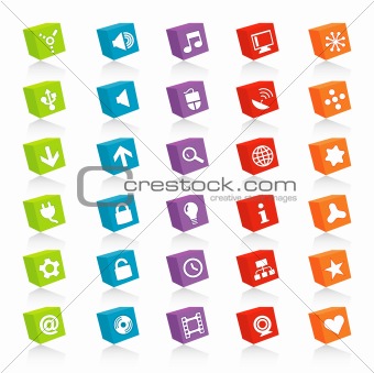 Colorful Web Icon Set