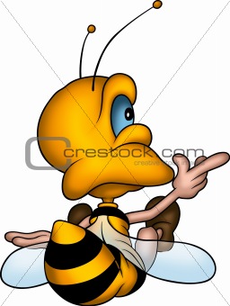 Sitting petite wasp