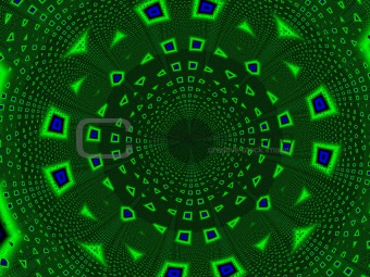 green tunnel of fractals