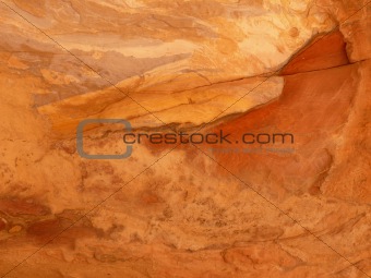 Close up of a sandstone formation, Rose City, Petra, Jordan
