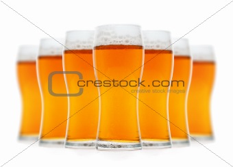 Glasses of  beer 