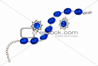 Bracelet with blue gen