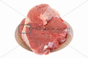 Meat on a plate 