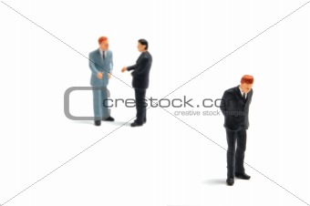 business people on white background