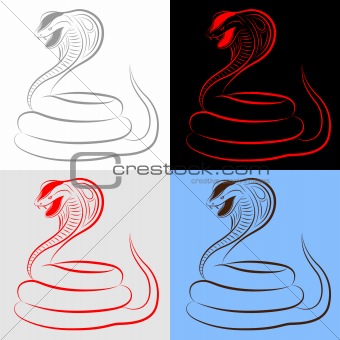 Snake, Cobra, Set