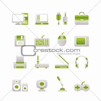 Computer equipment and periphery icons