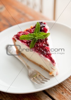 Delicious fridge blueberry cheesecake