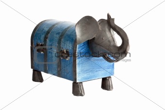 Box shaped like elephant