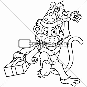 Monkey and Birthday Party