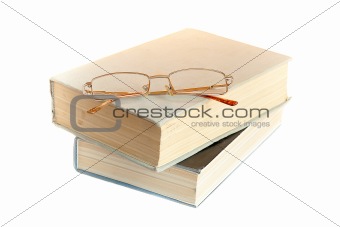 Old Books And Glasses