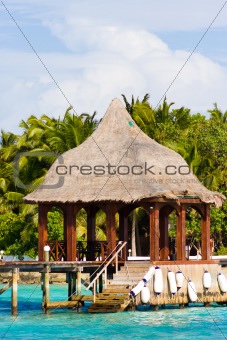 Pier on the tropical island
