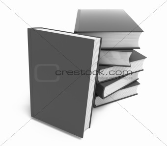 New book presentation. Clean cover. Isolated on white