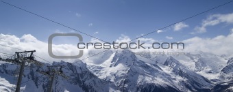 Ski resort. Panorama