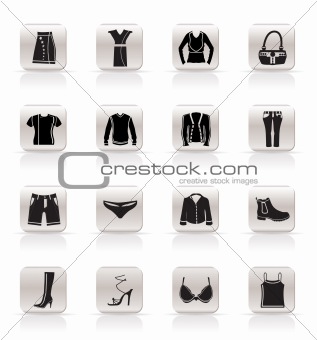 Simple Clothing and Dress Icons