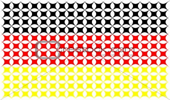 Germany flag isolated on white background