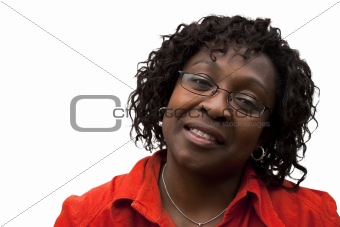 African American Woman with smile