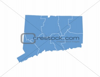 Connecticut map state