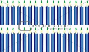 Rows of Pencils on White Background. vector illustration