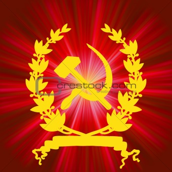 Soviet communistic background. EPS 8