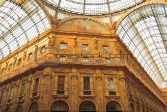 Vittorio Emmanuelle glass gallery in Milan