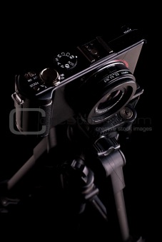 Black digital camera