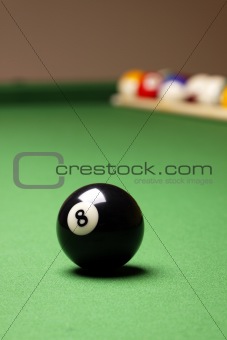 Billiard balls on table!