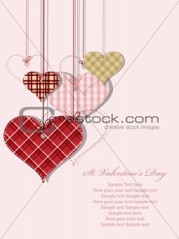 St Valentine day's greeting card