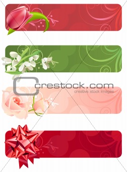 For horizontal spring banners