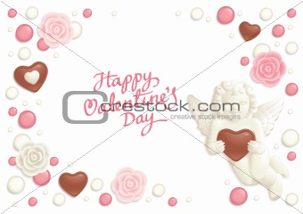 Valentine candy background