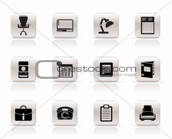 Simple Business, office and firm icons