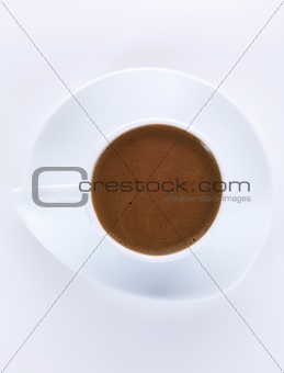 greek coffee in white cup