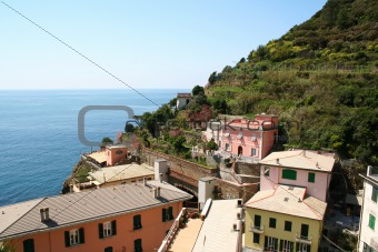 Italy. Cinque Terre. Village of Riomaggiore