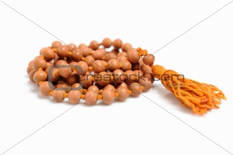 Traditional indian rosary for meditation - mala .