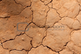 Dry crackinged land Thailand