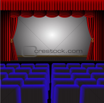 A vector theatre or cinema illustration