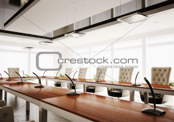 conference room 3d render