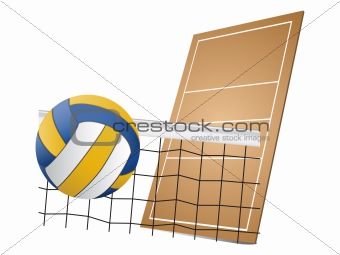 Volleyball design elements
