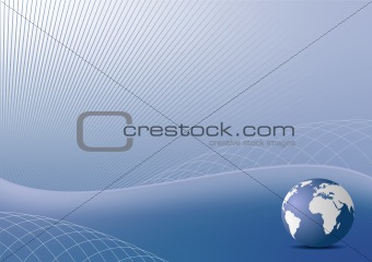Illustration the abstract blue background for design business co