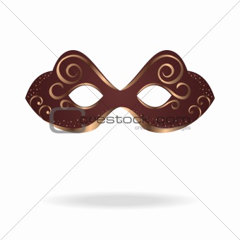  realistic carnival or theater mask isolated