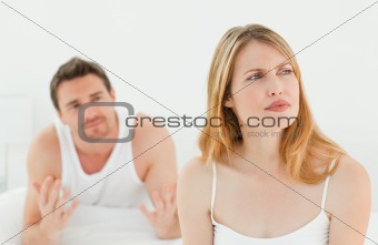 Lovers during a dispute