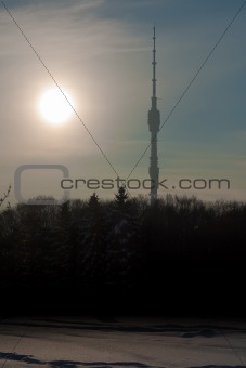 Television tower in Moscow