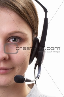 Friendly call center operator