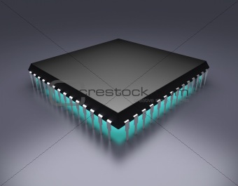 Computer chip concept