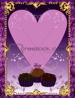 Purple Chocolate Card