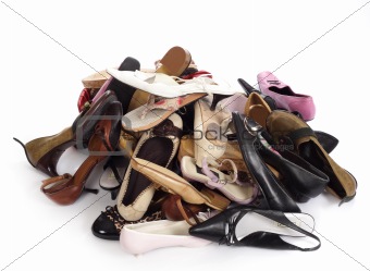 heap of shoes