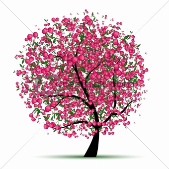 Energy cherry tree for your design 