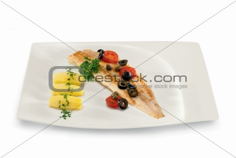 fish with olives